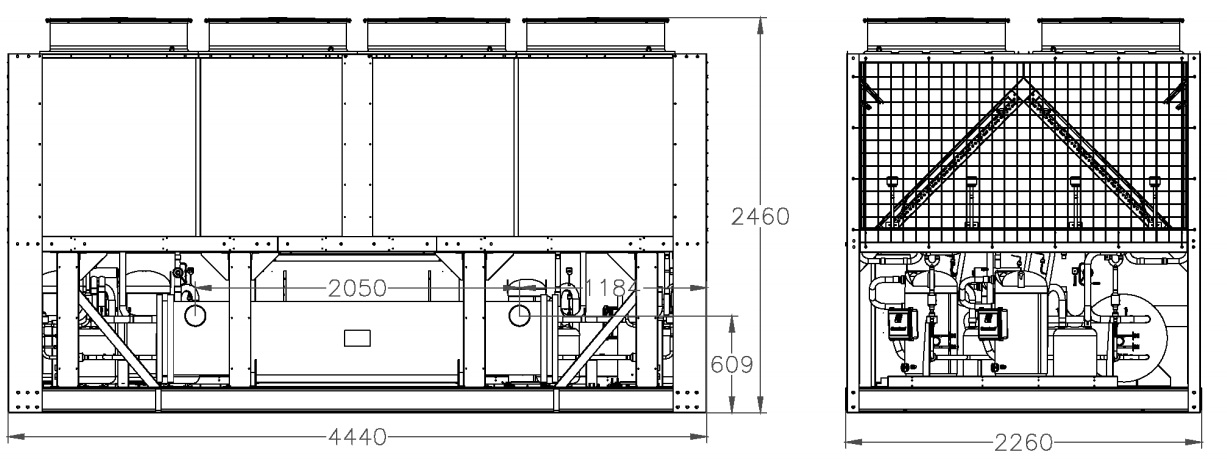 Модульный чиллер Energolux SCAW-M 440 ZHT купить в Иркутске