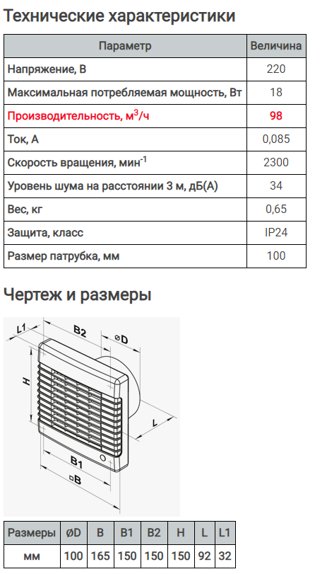 Осевой вентилятор Вентс 100 МА Турбо купить в Иркутске