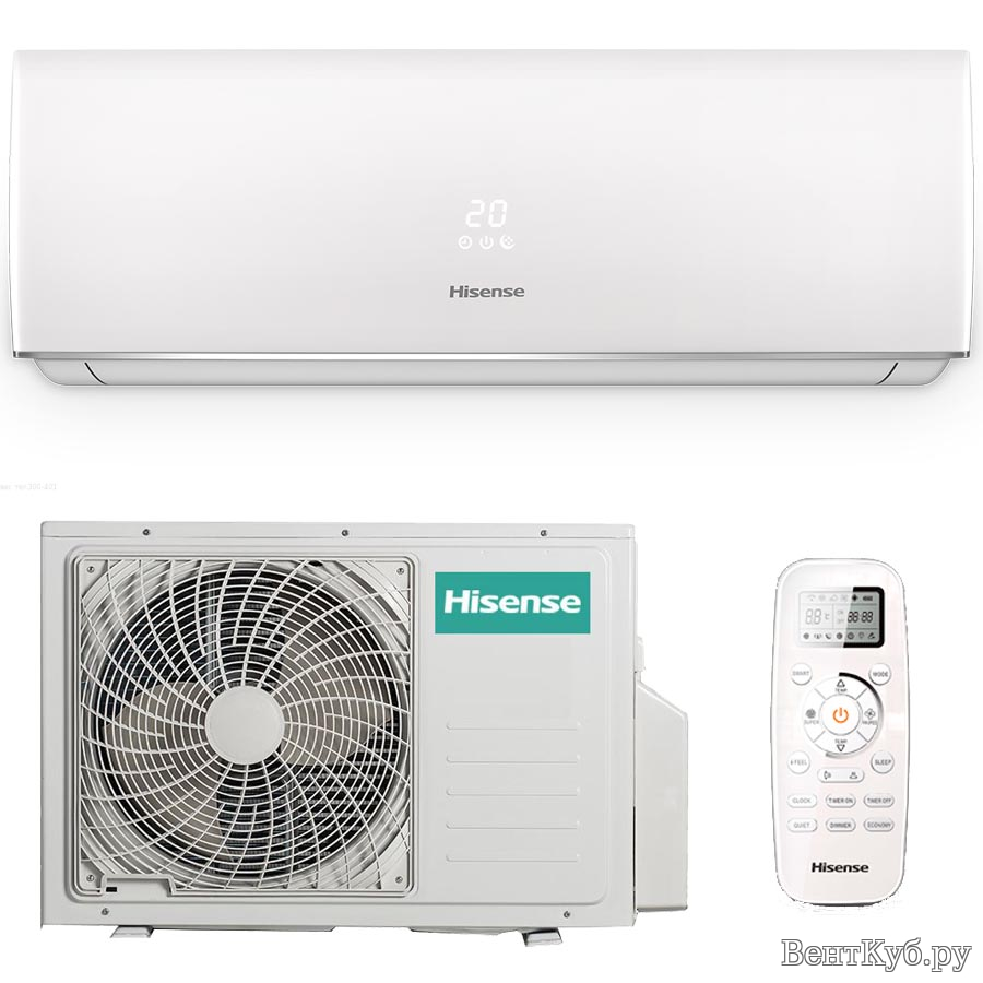 Hisense AS-09UW4RYDDB05 Smart DC inverter кондиционер 2,5 кВт купить в  Иркутск | ВентКуб.ру