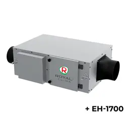 Royal Clima RCV-500 LUX + EH-1700, Мощность нагревателя (кВт): 1,7, Производительность (м³/ч): 495