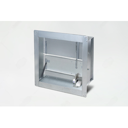 Клапан дымоудаления KD-120-800*800-F1-VN-EM220-ML-04, Типоразмер (мм): 800х800, Привод: Электромагнитный, Исполнение: Стеновое, Тип: Многолопаточные