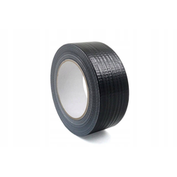 Скотч армированный чёрный монтажный ПВХ PVCTR 50, Материал: ПВХ армированный, Ширина: 50 мм, Цвет: Чёрный