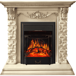 Каминокомплект Royal Flame Adriana Cлоновая кость с очагом Majestic FX Black