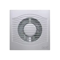 Diciti Slim 5C Gray metal, Диаметр: 125 мм, Цвет: Светло-серый, Управление: Выключатель, Датчик влажности, таймер и фотодатчик: Нет