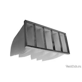 Карманный фильтр SHUFT FRr (F5-EU5) 700x400, Типоразмер (мм): 700х400, Вид: Сменная кассета, Тип класса очистки : F5-EU5, Тип фильтра: Карманный