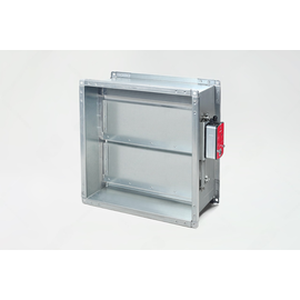 KPNZ-90-500*500-F2-SN-MN220-ML-04, Типоразмер (мм): 500х500, Тип: Многолопаточные, Предел огнестойкости вариация: EI90, Расположение привода: Снаружи корпуса