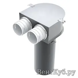 Адаптер вентиляционной решетки BlauFast RPZ 125/75х2 M