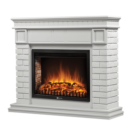 Firelight Bricks 30 камень белый, белая эмаль, Цвет: Белый