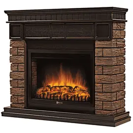 Firelight Bricks Wood 30 камень коричневый, шпон темный дуб, Цвет: Темный дуб