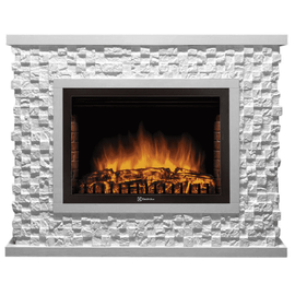 Firelight Quadro 25 камень песчаник античный белый, белая эмаль
