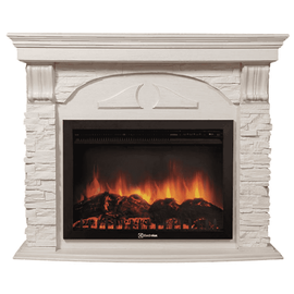 Firelight Torre 25S камень белый, шпон белёный дуб