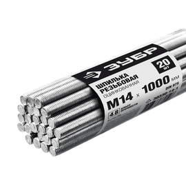 Шпилька резьбовая Зубр DIN 975, М14, Метрическая резьба М: М14