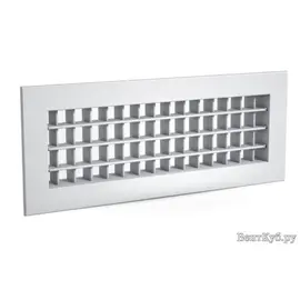 Решетка РВ-2-300x500, Типоразмер (мм): 300х500, Конструкция: Двухрядная, Бренд: Неватом, Цвет: Белый