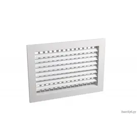 Решетка АДН 500*600, Типоразмер (мм): 600х500, Конструкция: Двухрядная, Цвет: Белый