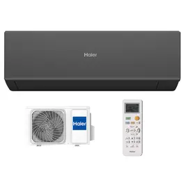 Haier AS25HQJ1HRA-B/1U25HQJ1FRA, Рекомендуемая площадь и мощность: 25 м² - 2,5 кВт, Цвет: Чёрный