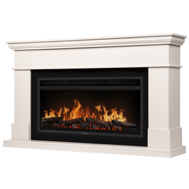 Каминокомплект: Очаг Electrolux EFP/P-4220LS, портал California 42/40/36, молочный, Цвет: Молочный