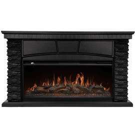 Каминокомплект: Очаг Royal Thermo Aurora RTFP/P-AR40LS, портал Porto 42/40/36 камень чер. шп. венге