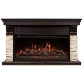 Каминокомплект: Очаг Royal Thermo Aurora RTFP/P-AR40LS, портал Michigan 42/40/36, кам. мол., шп. тем