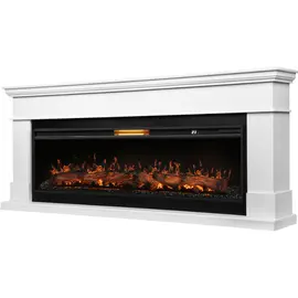 Каминокомплект: Очаг Royal Thermo Aurora RTFP/P-AR60LS, портал California 60 W, белый