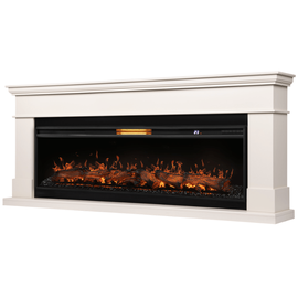 Каминокомплект: Очаг Royal Thermo Aurora RTFP/P-AR60LS, портал California 60 IV, молочный