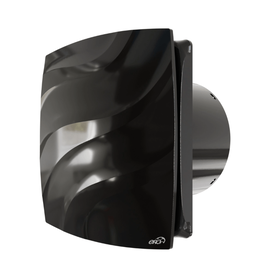 ERA Wave 100 Black classic, Диаметр: 100 мм, Обратный клапан: Нет, Таймер: Нет, Датчик влажности: Нет, Цвет: Чёрный, Тип подшипника: Скольжения, Управление: Выключатель