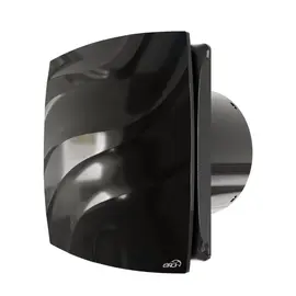 ERA Wave 100C Black classic, Диаметр: 100 мм, Обратный клапан: Есть, Таймер: Нет, Датчик влажности: Нет, Цвет: Чёрный, Тип подшипника: Скольжения, Управление: Выключатель