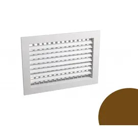 Решетка АДН 200*300, Типоразмер (мм): 300х200, Конструкция: Двухрядная, Цвет: Коричневый