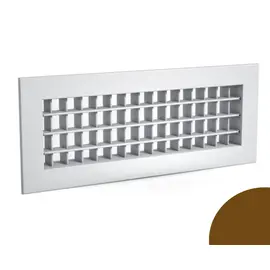 Решетка РВ-2-100x200, Типоразмер (мм): 100х200, Конструкция: Двухрядная, Бренд: Неватом, Цвет: Коричневый