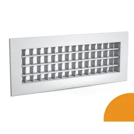 Решетка РВ-2-500x600, Типоразмер (мм): 500х600, Конструкция: Двухрядная, Бренд: Неватом, Цвет: Оранжевый