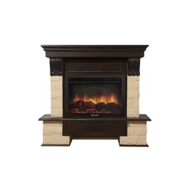 Firelight Forte 25U (угловой) камень бежевый, шпон темный дуб