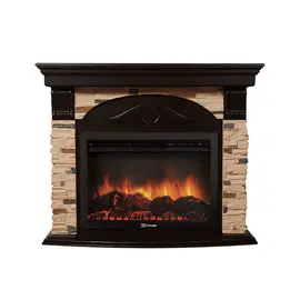 Firelight Torre 30S камень сланец натуральный, шпон темный дуб