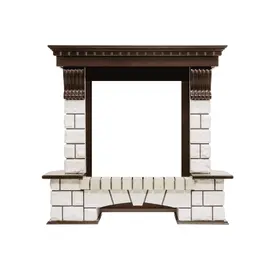 Royal Flame Pierre Luxe угловой Темный дуб