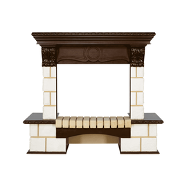 Royal Flame Pierre Luxe угловой Шампань/Темный дуб