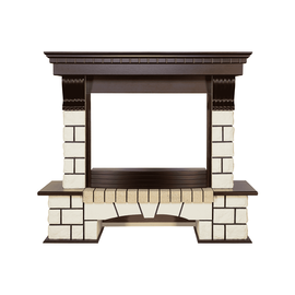 Royal Flame Pierre Luxe Темный дуб/Белый