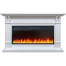 Каминокомплект Royal Flame Cardiff Белый с очагом Vision 42 LED