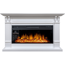 Каминокомплект Royal Flame Cardiff Белый с очагом Vision 42 LOG LED