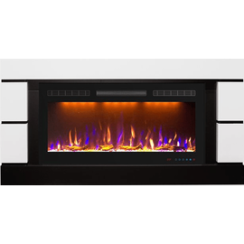Каминокомплект Royal Flame Modern Белый с черным с очагом Crystal 36 RF