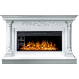 Каминокомплект Royal Flame Sicilia Белый с очагом Vision 42 LOG LED
