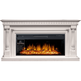 Каминокомплект Royal Flame Dallas Слоновая кость с патиной с очагом Vision 42 LOG LED