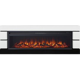 Каминокомплект Royal Flame Modern Белый с черным с очагом Vision 60 LOG LED