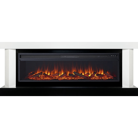 Каминокомплект Royal Flame Vancouver 60 Белый с черным с очагом Vision 60 LOG LED