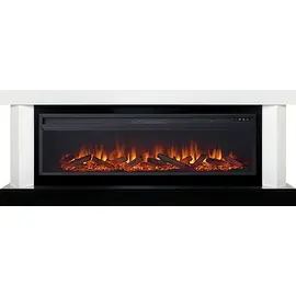 Каминокомплект Royal Flame Vancouver 60 Белый с черным с очагом Vision 60 LOG LED