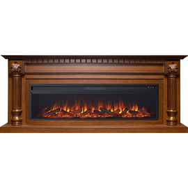 Каминокомплект Royal Flame Edinburg 60 Орех с очагом Vision 60 LOG LED