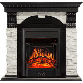 Каминокомплект Royal Flame Dublin Венге/Сланец белый с очагом Majestic FX Black