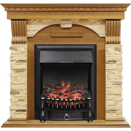 Каминокомплект Royal Flame Dublin Дуб/Сланец с очагом Fobos FX Black