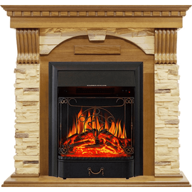 Каминокомплект Royal Flame Dublin Дуб/Сланец с очагом Majestic FX Black