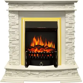 Каминокомплект Royal Flame Luzern Слоновая кость с очагом Fobos FX Brass
