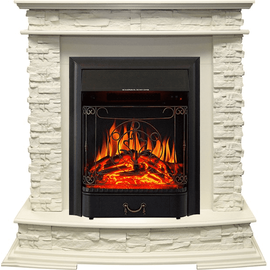 Каминокомплект Royal Flame Luzern Слоновая кость с очагом Majestic FX Black