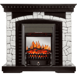 Каминокомплект Royal Flame Glasgow Венге/Белый с очагом Fobos FX M Black