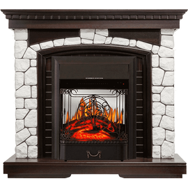 Каминокомплект Royal Flame Glasgow Венге/Белый с очагом Majestic FX M Black